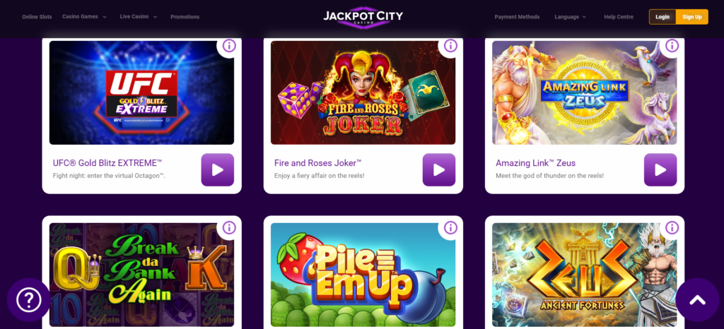 Jackpot City casino app Canada welcome bonus 100% up to C$1600 iOS Android